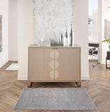 Essentials Solid Contemporary Silver Grey Area Rug