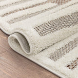 Bellagio Luna Tribal Moroccan Diamond Pattern Beige Area Rug