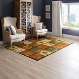 Artifact Panel Patchwork Soft Area Rug, Multi