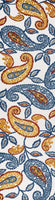 Julien Paisley High-Low Soft Area Rug Indoor Blue/Light Gray