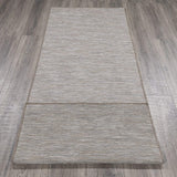 Sundance Collection Reversible Indoor & Outdoor Solid Design Runner Rug, Beige