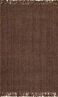 Chunky Loop Chocolate Jute Rug - Multiple sizes available