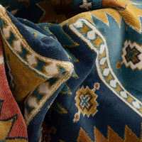 Noble Blue Southwestern Medallion Soft Rug