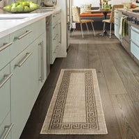 Indoor/Outdoor Bordered Runner Rug