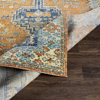 Darya Outdoor Medallion Soft Area Rug Orange/Navy