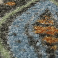 Maples Floral Non Skid Washable Grey Multi Area Rugs