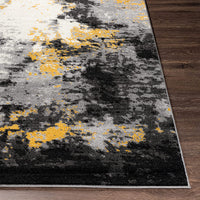 Cantrell Mustard Yellow and Gray Modern Area Rug