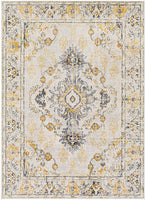 Delney Yellow Soft Area Rug