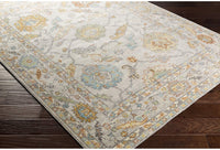 Daphne Outdoor Medallion Soft Area Rug Ivory/Saffron