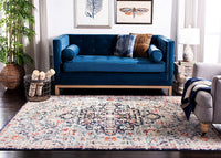 Madison Collection  Boho Chic Medallion Distressed Non-Shedding Stain Resistant Living Room Bedroom Area Rug Beige / Black