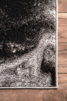 Abstract Grey Soft Area Rugs