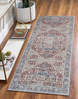 Machine Washable Area Rugs, Persian Vintage Medallion Boho Rug for Living Room Rugs - Stain Resistant & Non-Slip