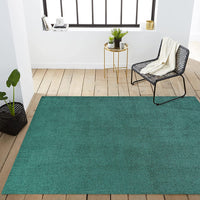 Haze Solid Low-Pile Red Soft Area Rug