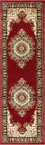 Medallion Oriental Persian Area Rug Red