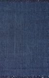 Chunky Loop Navy Blue   Jute Rug - Multiple sizes available