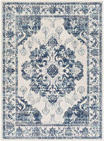 Delney Blue Soft Area Rug Navy