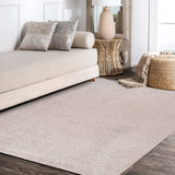 Haze Solid Low-Pile Red Soft Area Rug