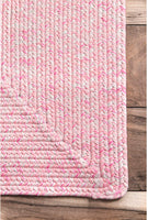 Braided Handmade Pink Indoor/Outdoor Soft Area Rug