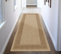 Indoor/Outdoor Bordered Runner Rug