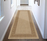 Indoor/Outdoor Bordered Runner Rug
