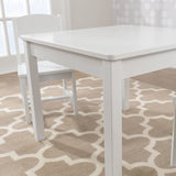 Kids Aspen Table and Chair Set - White