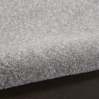 Essentials Solid Contemporary Silver Grey Area Rug