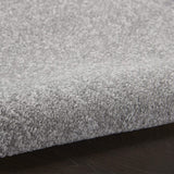 Essentials Solid Contemporary Silver Grey Area Rug