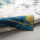 Cantrell Mustard Yellow and Gray Modern Area Rug