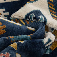 Ravia Blue Southwestern Medallion Area Rug