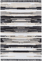 Tova Grey Abstract Tribal Pattern Area Rug