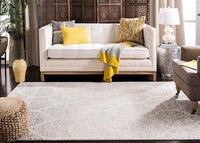 Geometric Trellis Distressed Cream/Yellow  Soft Area Rug