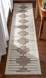 Bellagio Luna Tribal Moroccan Diamond Pattern Beige Area Rug