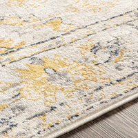 Delney Yellow Soft Area Rug