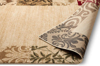 Barclay Vane Willow Damask Beige Modern Area Rug
