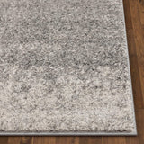 Neblino Grey & Ivory Gradient Abstract Geometric Pattern Area Rug