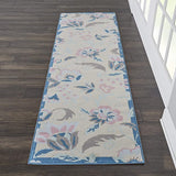 Floral Casual Ivory/Multicolor Area Rug