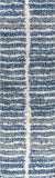Merida Stacked Grid Shag Grey/Ivory Soft Area Rug
