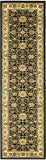 Lyndhurst Traditional Oriental Soft Area Rug Black / Ivory