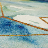 Cognition Water Soft Area Rug, Blue
