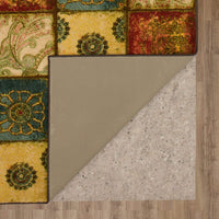 Artifact Panel Patchwork Soft Area Rug, Multi