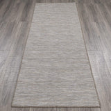 Sundance Collection Reversible Indoor & Outdoor Solid Design Runner Rug, Beige