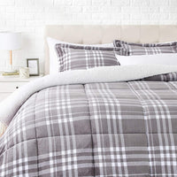Ultra-Soft Micromink Sherpa Comforter Bed Set