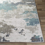 Geneva Teal Soft Area Rug