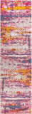 Modern Abstract Brushstroke Pink/Cream Soft Rug