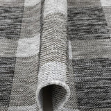 Freja Dark Grey Indoor/Outdoor Flat-Weave Pile Buffalo Check Pattern Runner Rug