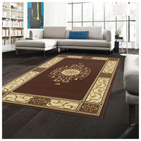 Floral Medallion Toffee Area Rug