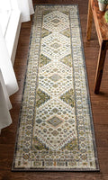 Aryn Green Tribal Medallion Pattern Area Rug