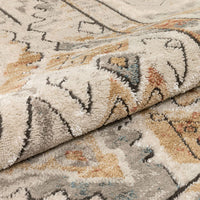 Varda Grey Tribal Patchwork Runner Rug