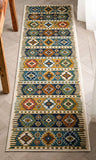 Noble Blue Southwestern Medallion Soft Rug