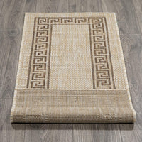 Indoor/Outdoor Bordered Runner Rug